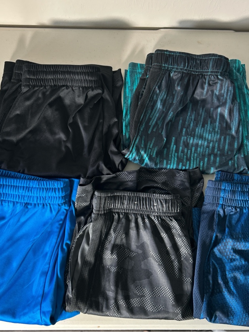 tek gear Boys Shorts Set - Black, Blue, Teal